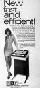 Chica vintage mostrando publicidad rapida y eficiente