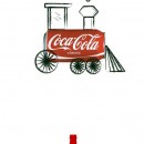 Coca Cola, usa tu imaginación y recicla, dibujo de tren