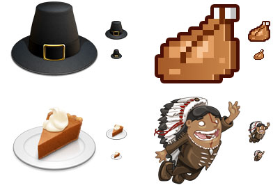 thanksgiving icons, gratis para webs