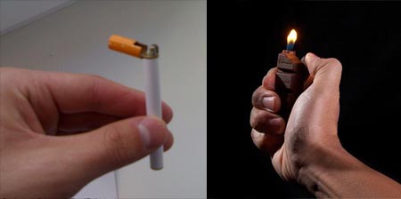 Imagen de dos mecheros