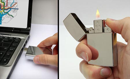 Mechero que además funciona como usb