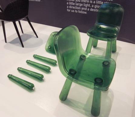 silla conceptual color verde